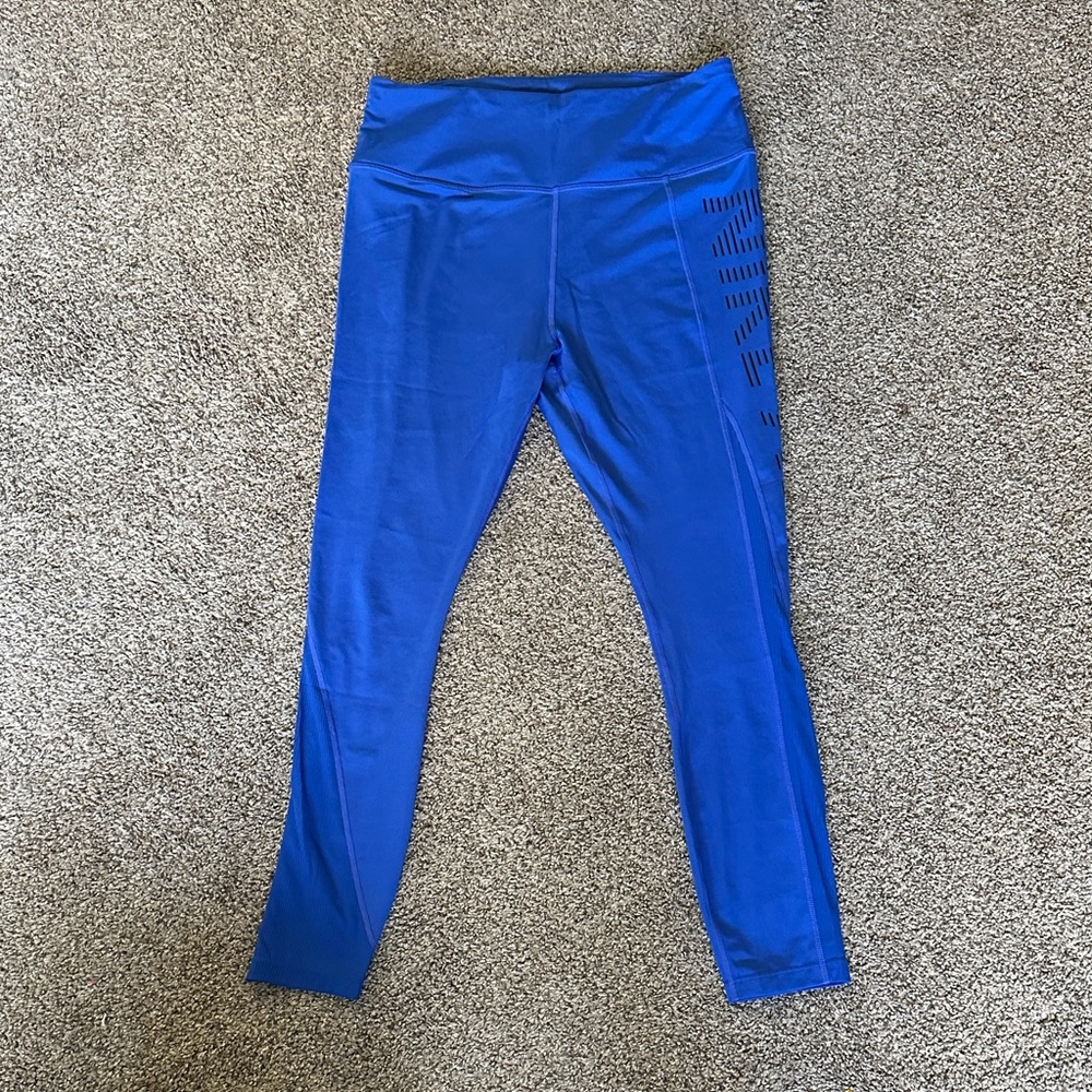 Nike Dri-FIT Royal Blue Leggings - Size Large